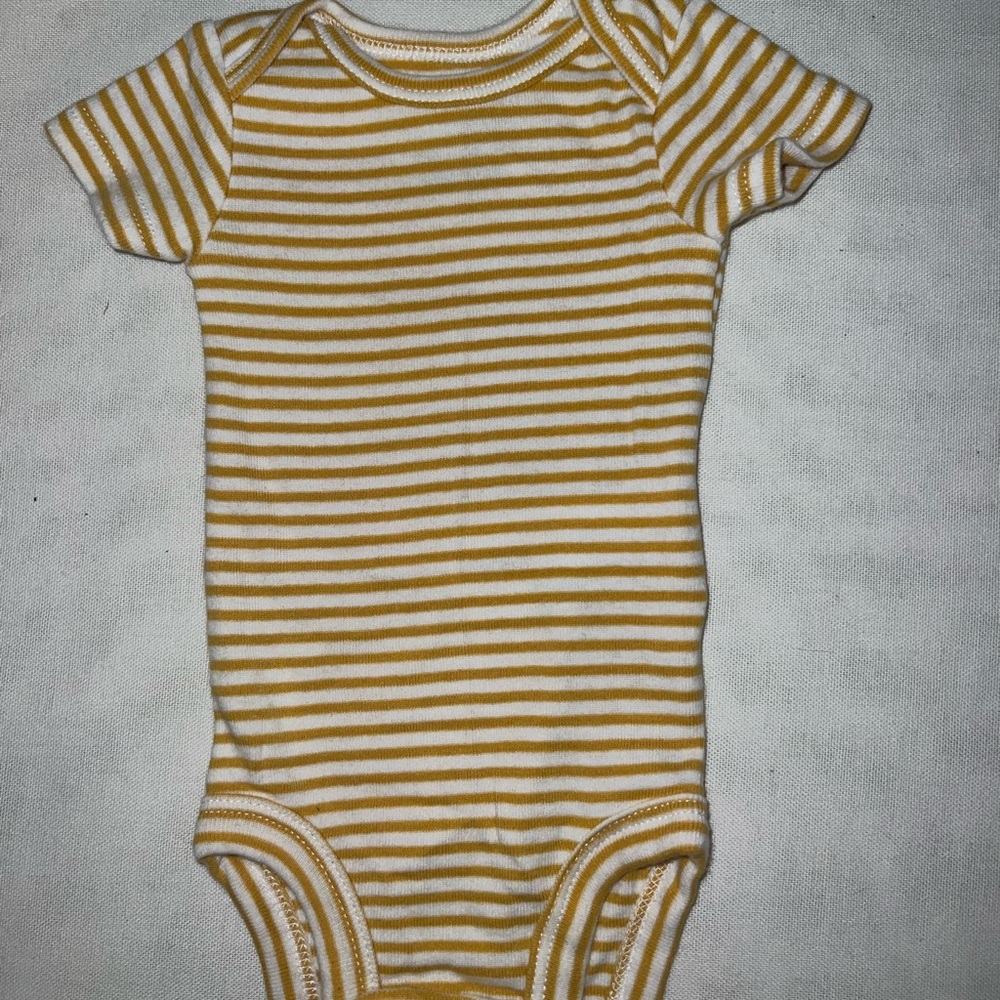 Carter's Yellow and White Striped One Piece